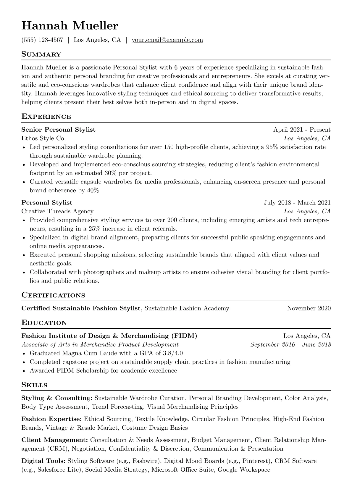 Personal Stylist version - Page 1