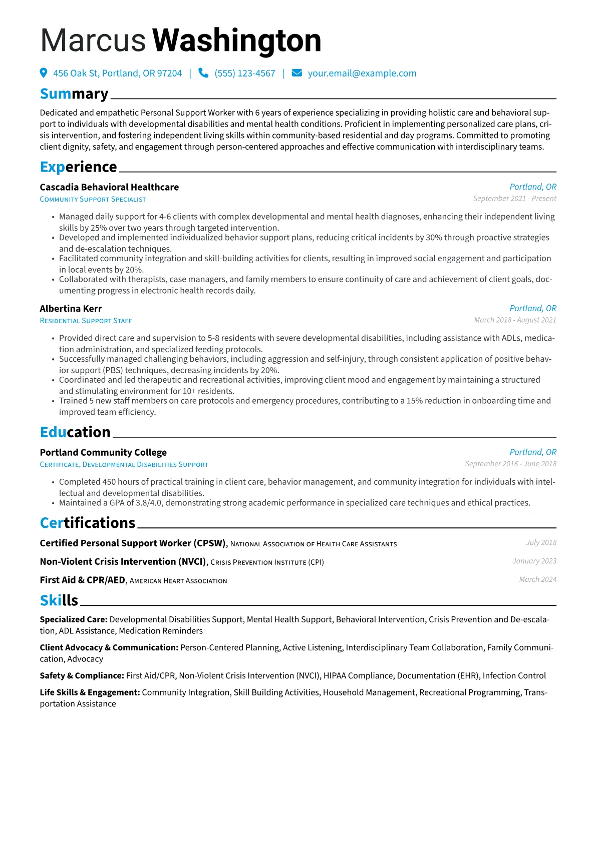 Specialized Care version - Page 1