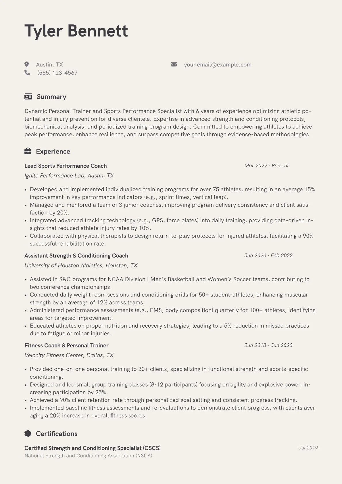 TylerBennett SportsPer version - Page 1