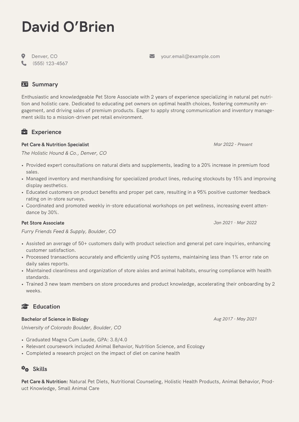 Pet Store Associate version - Page 1