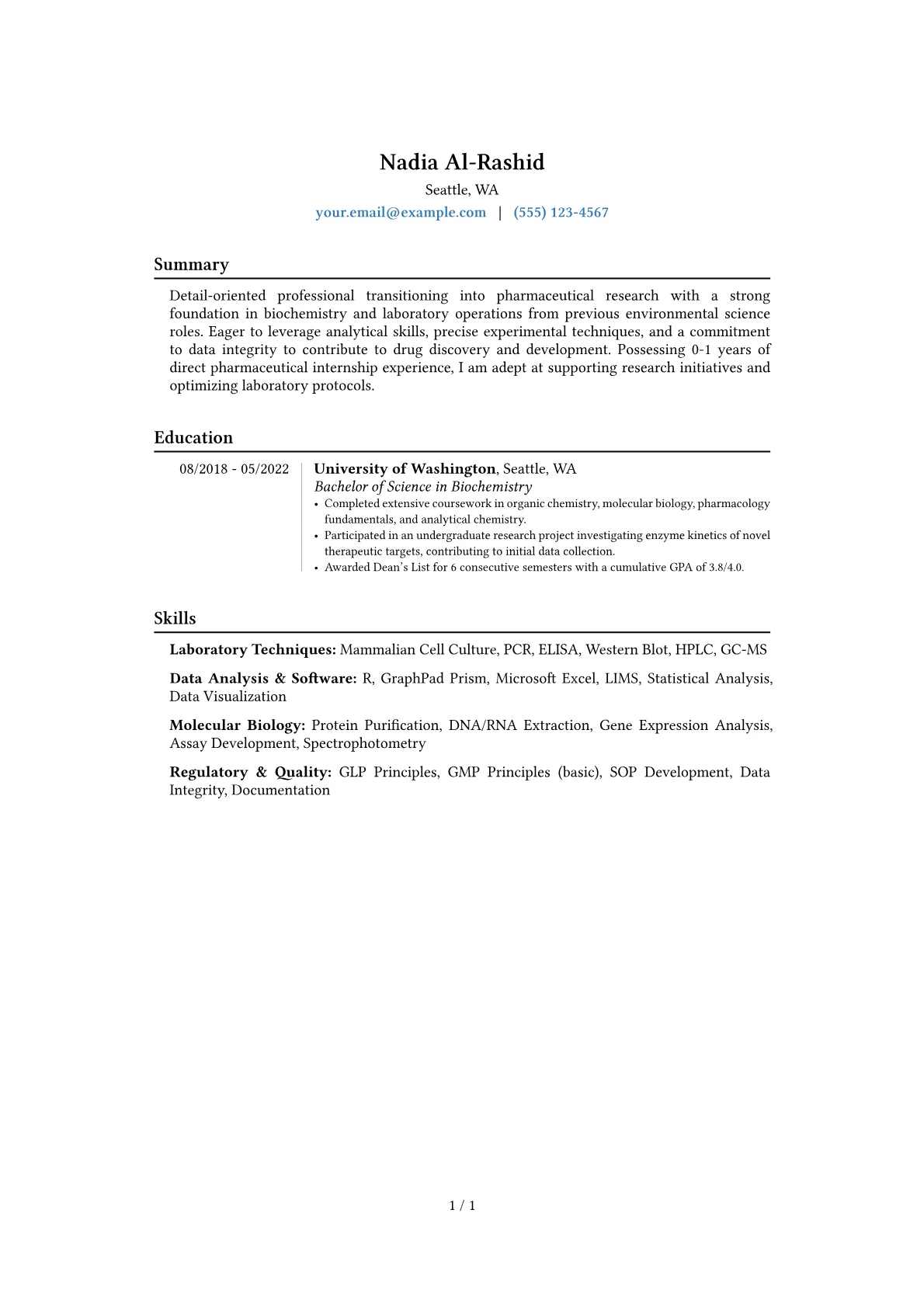 Career changer version - Page 1
