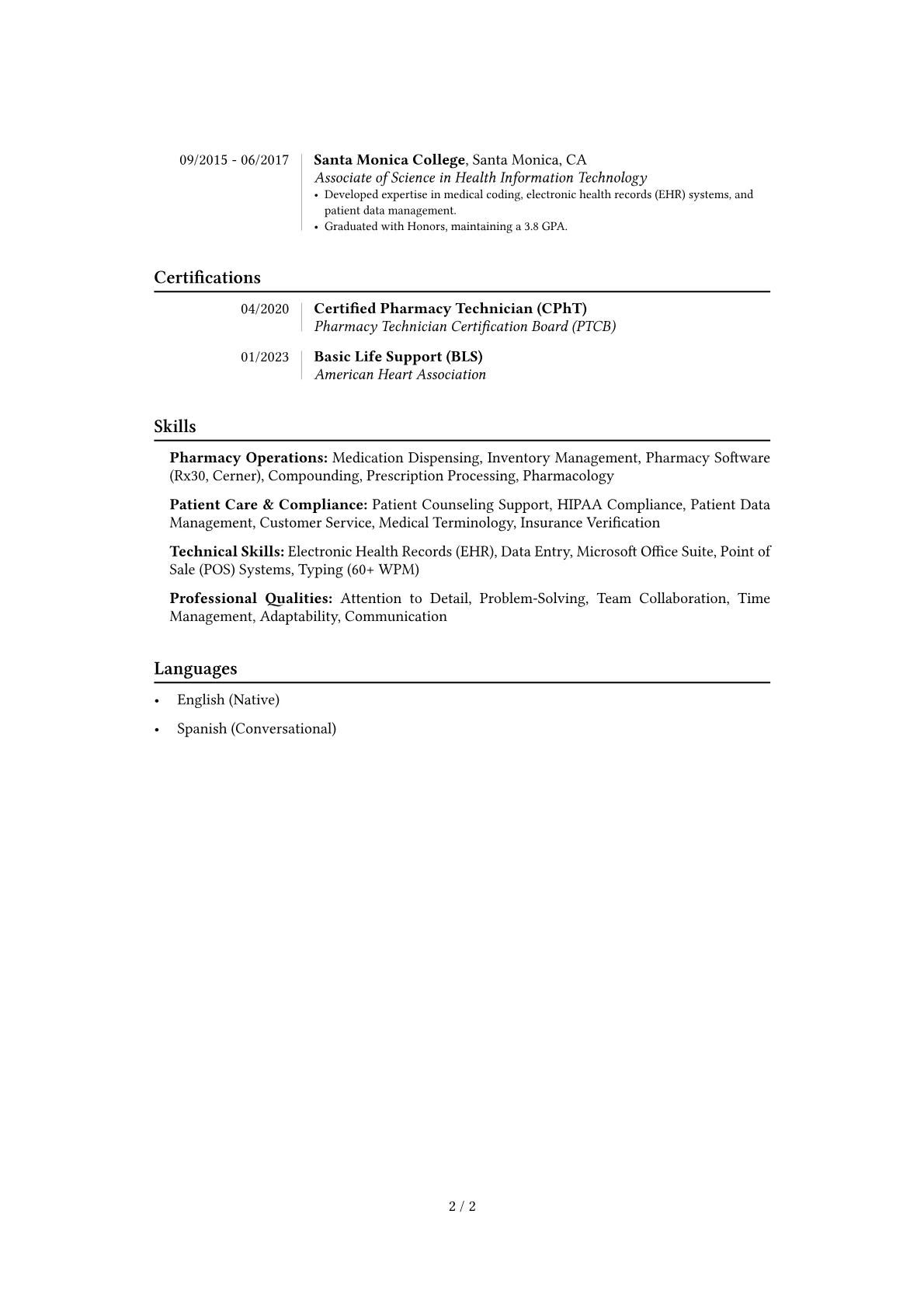 Career changer version - Page 2