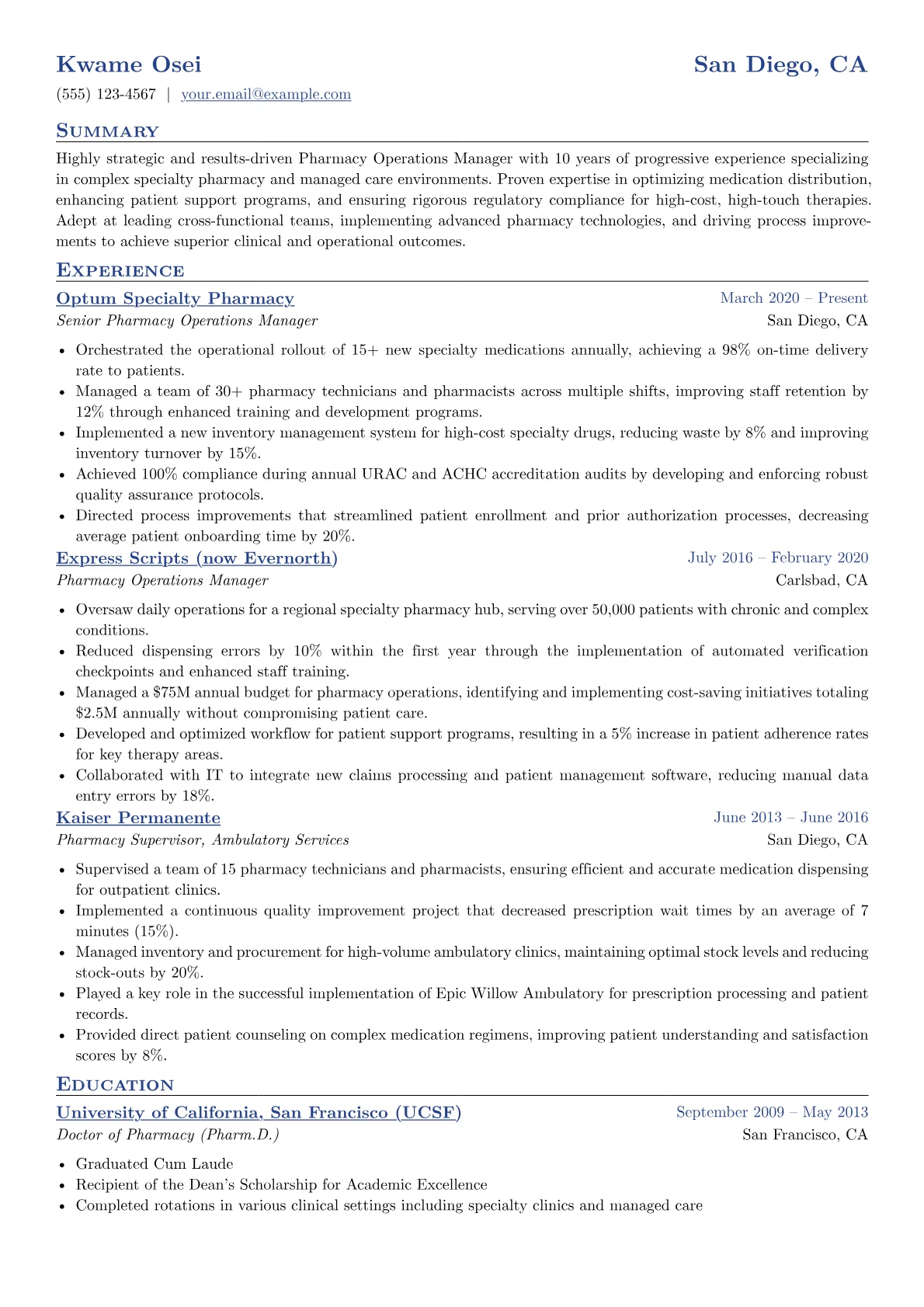 Specialty Pharmacy version - Page 1