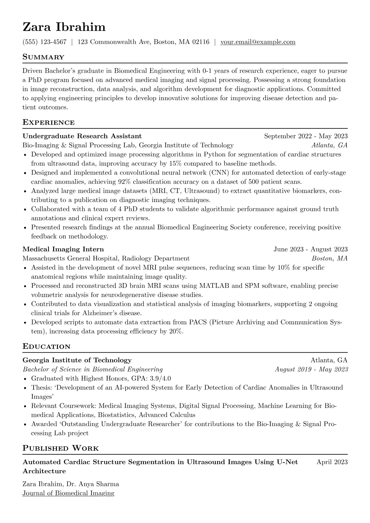 PhD Application resume example, Programming & Software, page 1