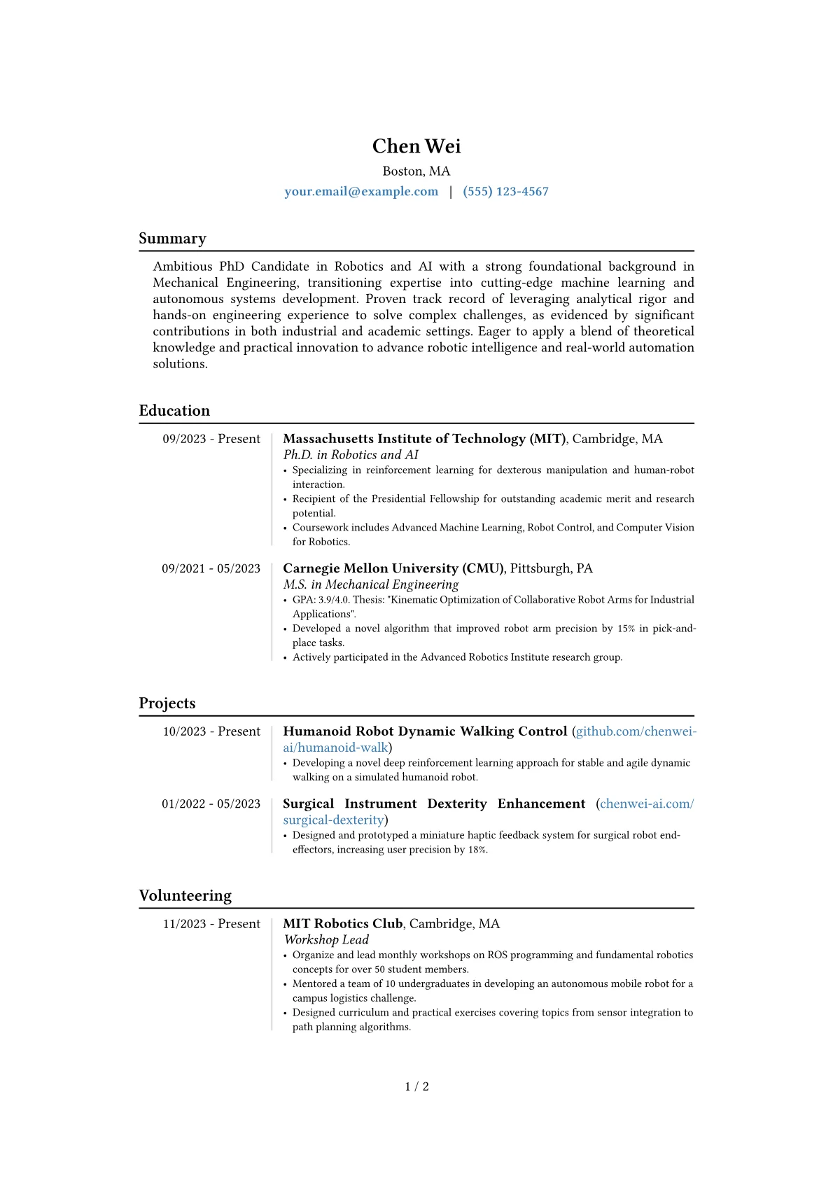 Career changer version - Page 1