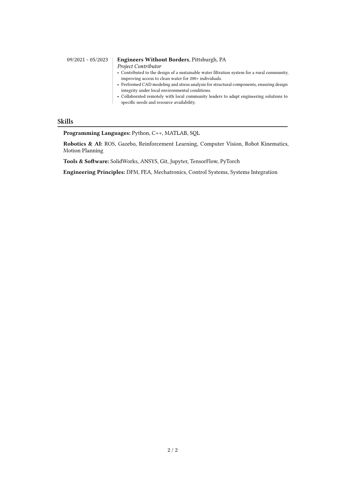 Career changer version - Page 2