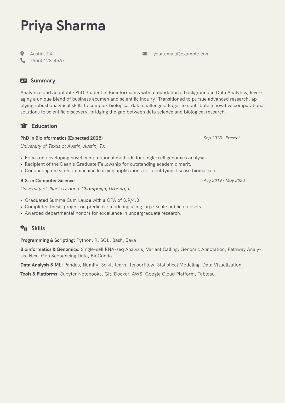 Career changer version - Page 1