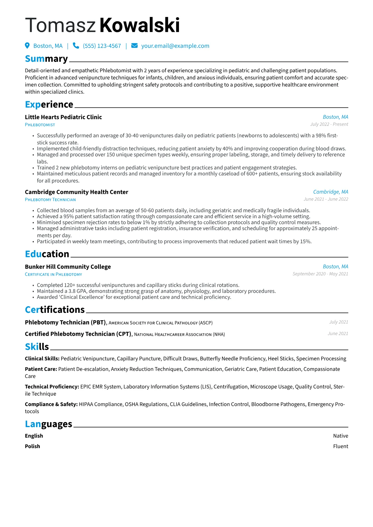 Pediatric Phlebotomy version - Page 1