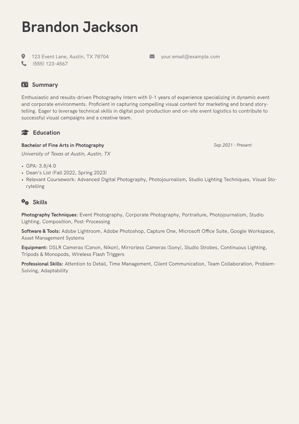 Event and Corporate version - Page 1