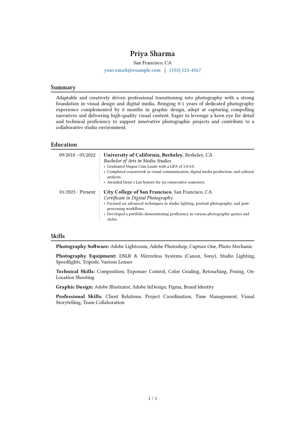 Career changer version - Page 1
