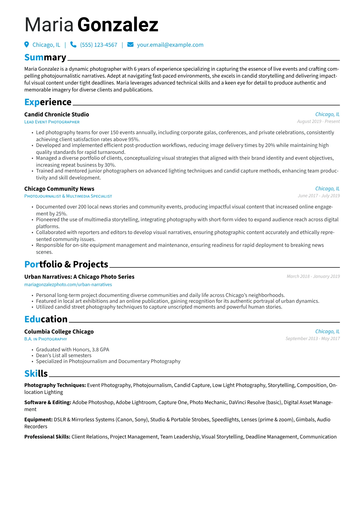 Photography Specialist version - Page 1