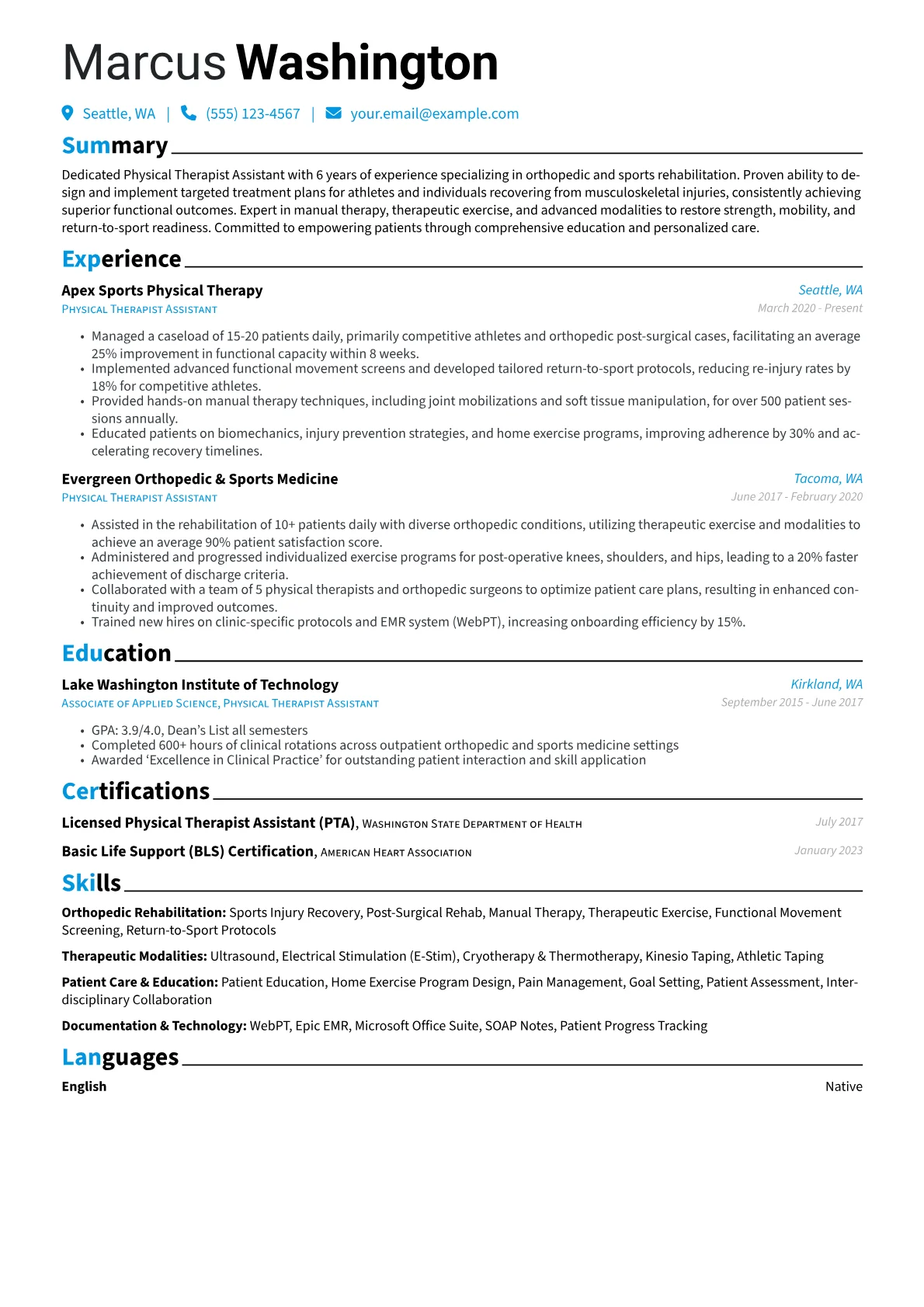 Sports & Orthopedic Focus version - Page 1