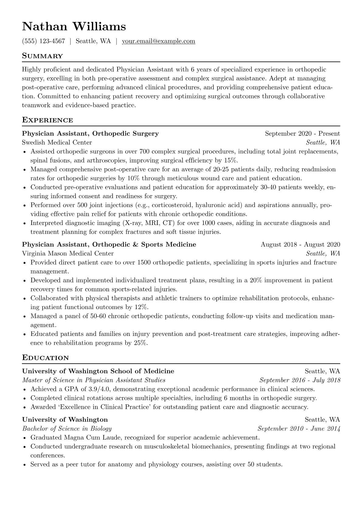 Orthopedic Surgery PA version - Page 1