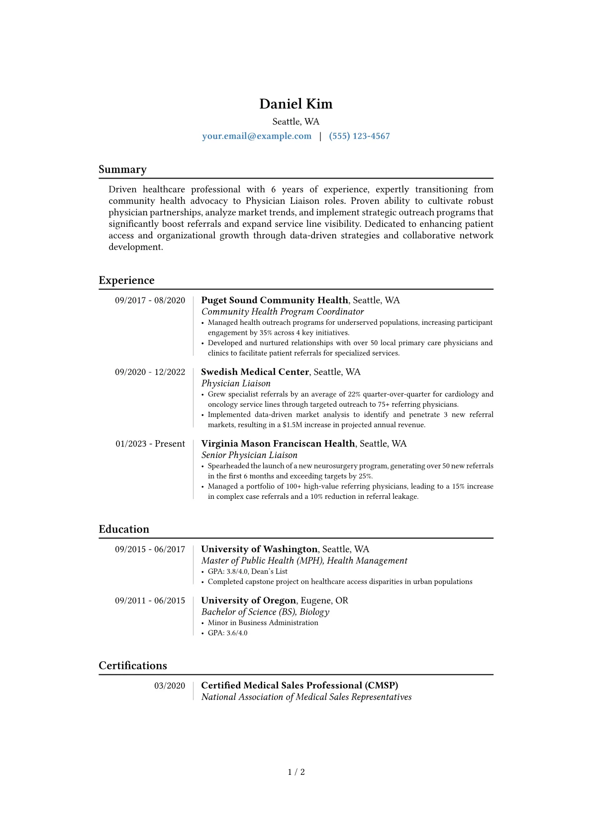 Career changer version - Page 1