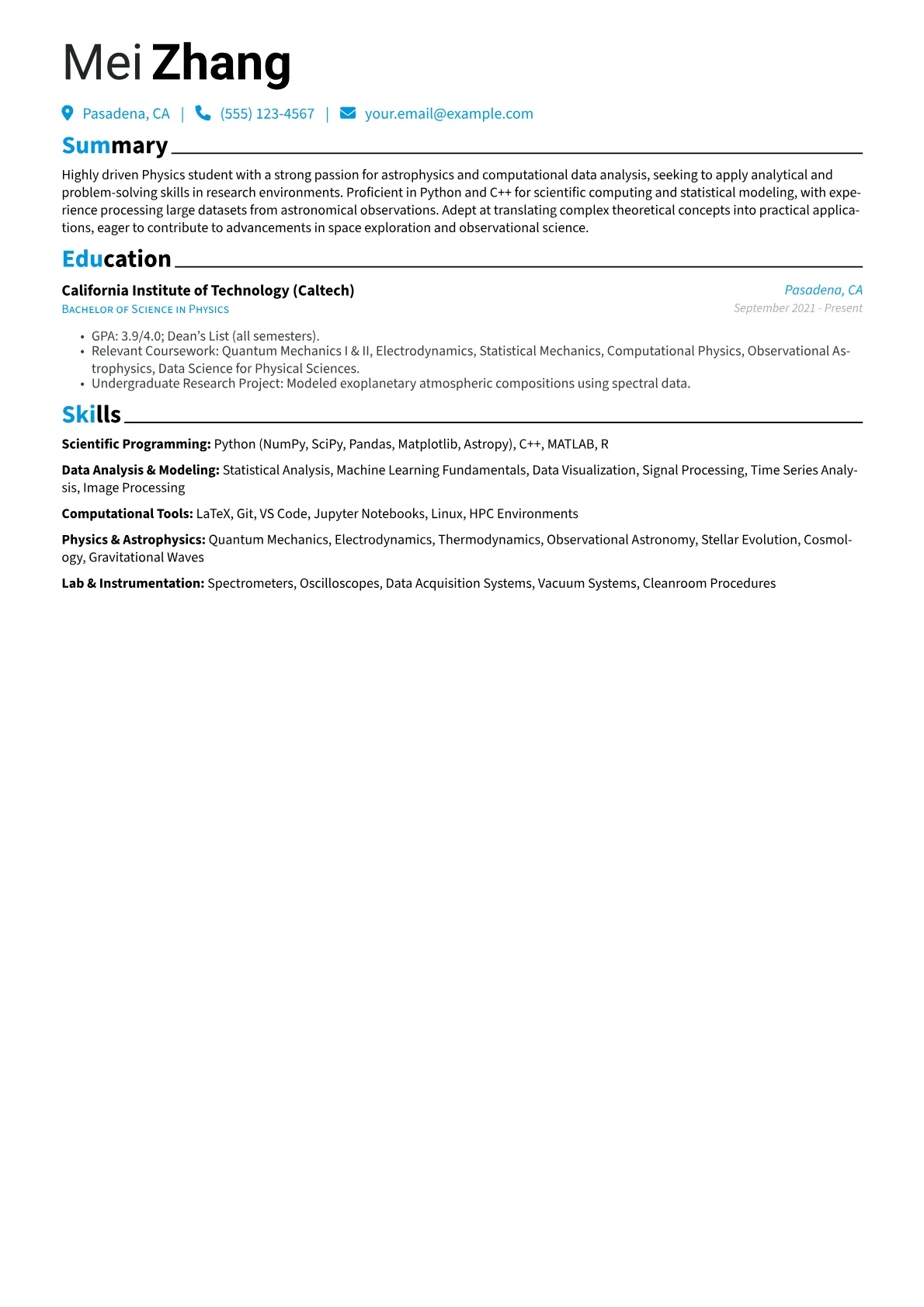Astrophysics version - Page 1