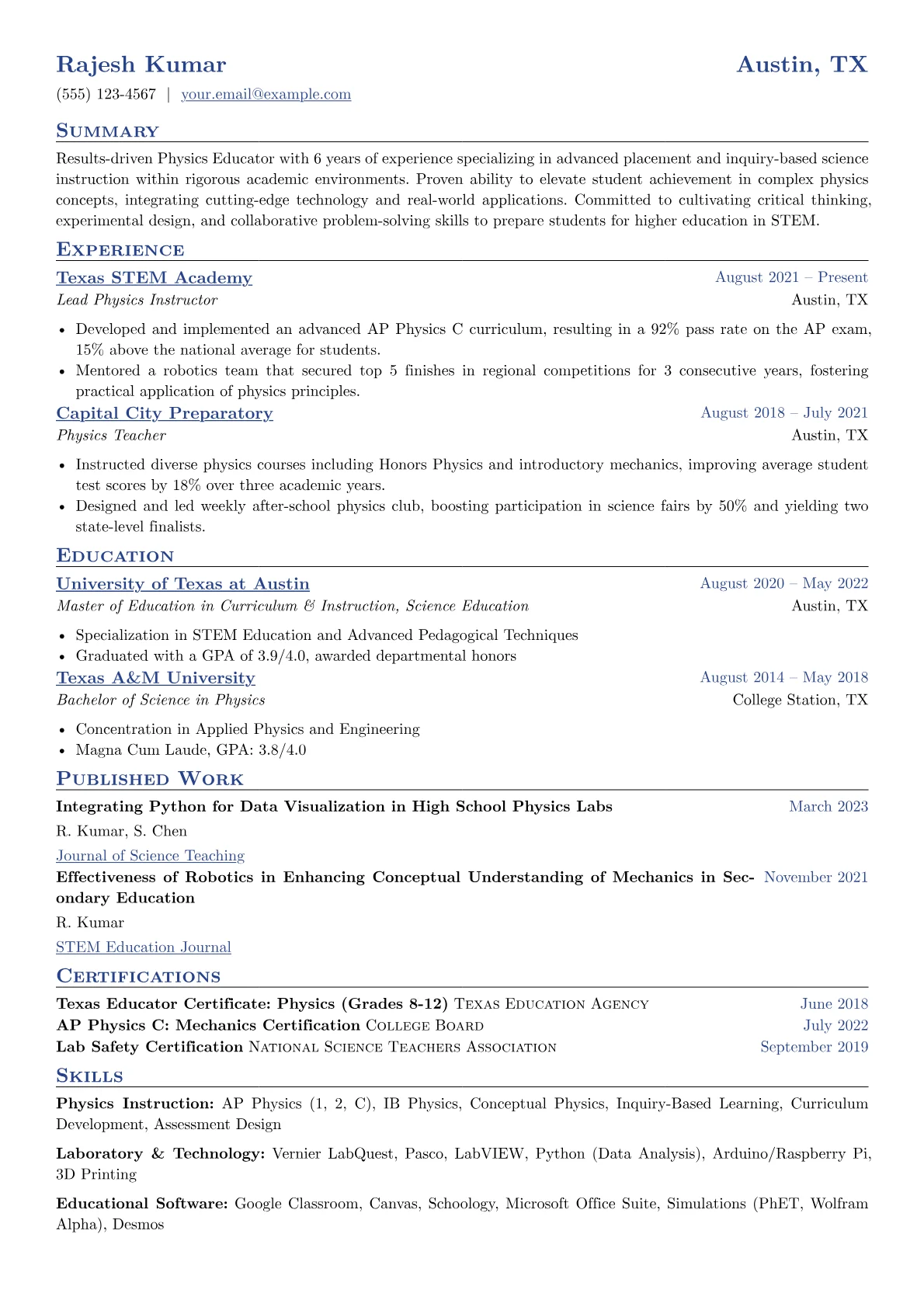 Physics Teacher version - Page 1