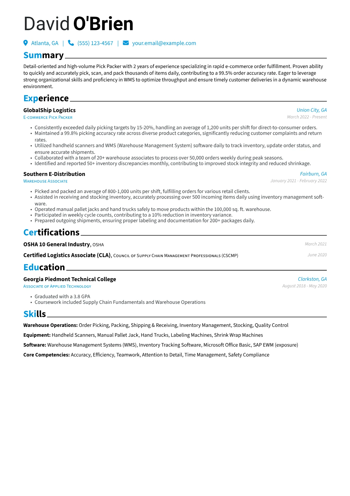 E-commerce Fulfillment version - Page 1