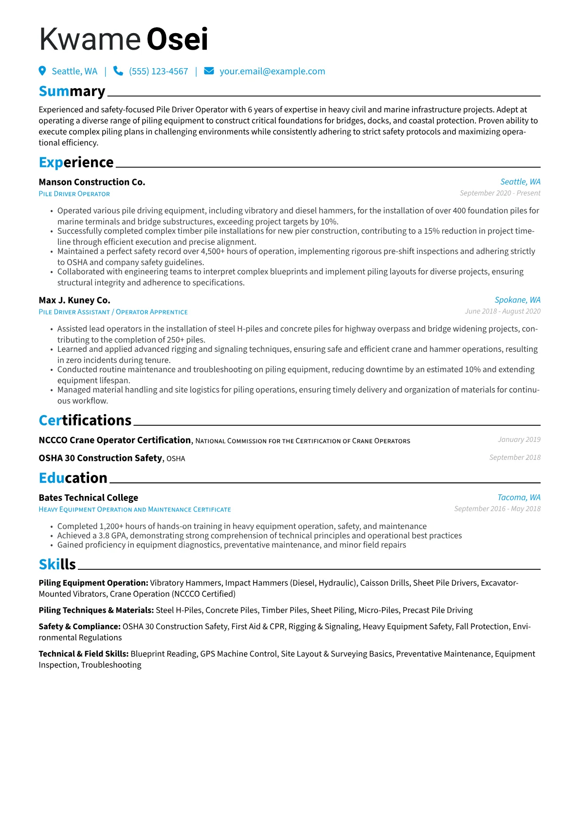Pile Driver Operator version - Page 1