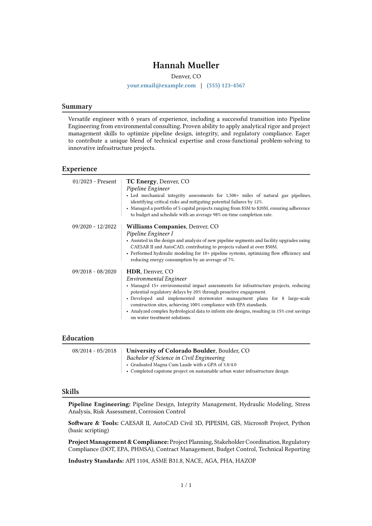 Career changer version - Page 1