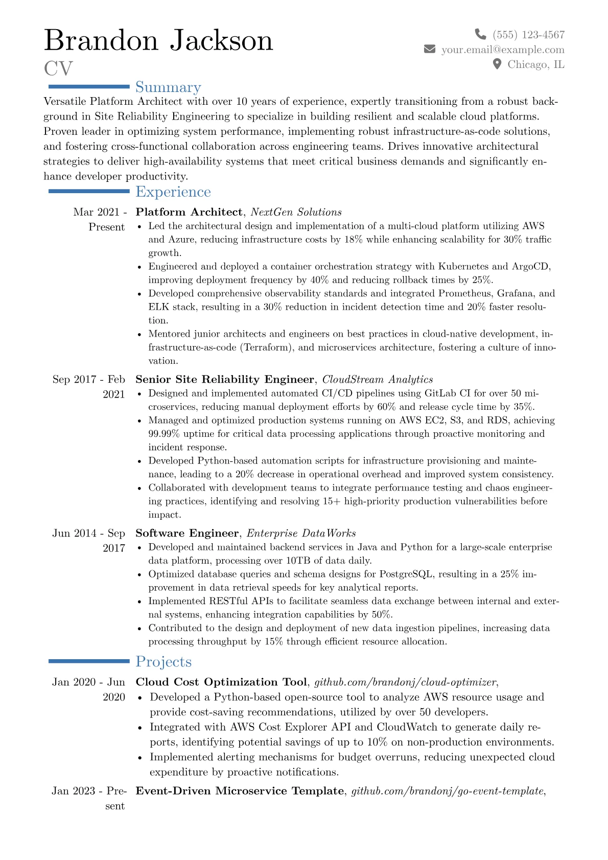 Career changer version - Page 1