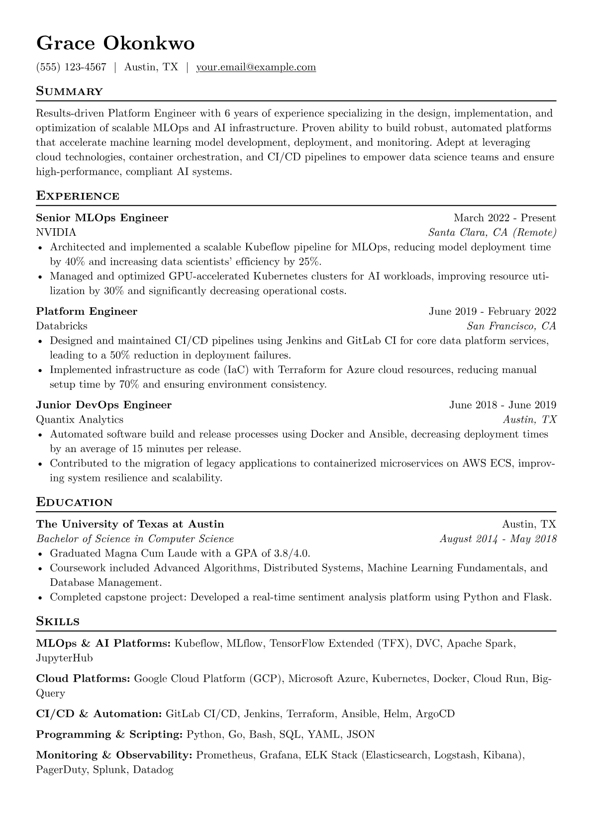 MLOps & AI Platforms version - Page 1