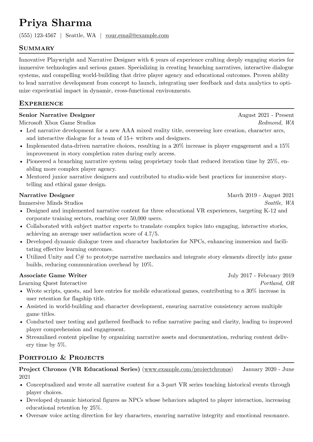 Immersive & Serious version - Page 1
