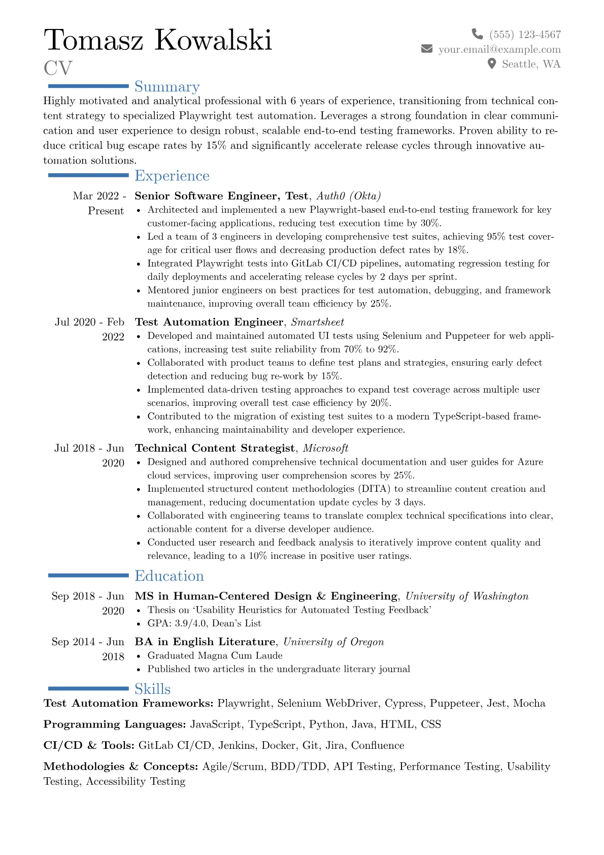 Career changer version - Page 1