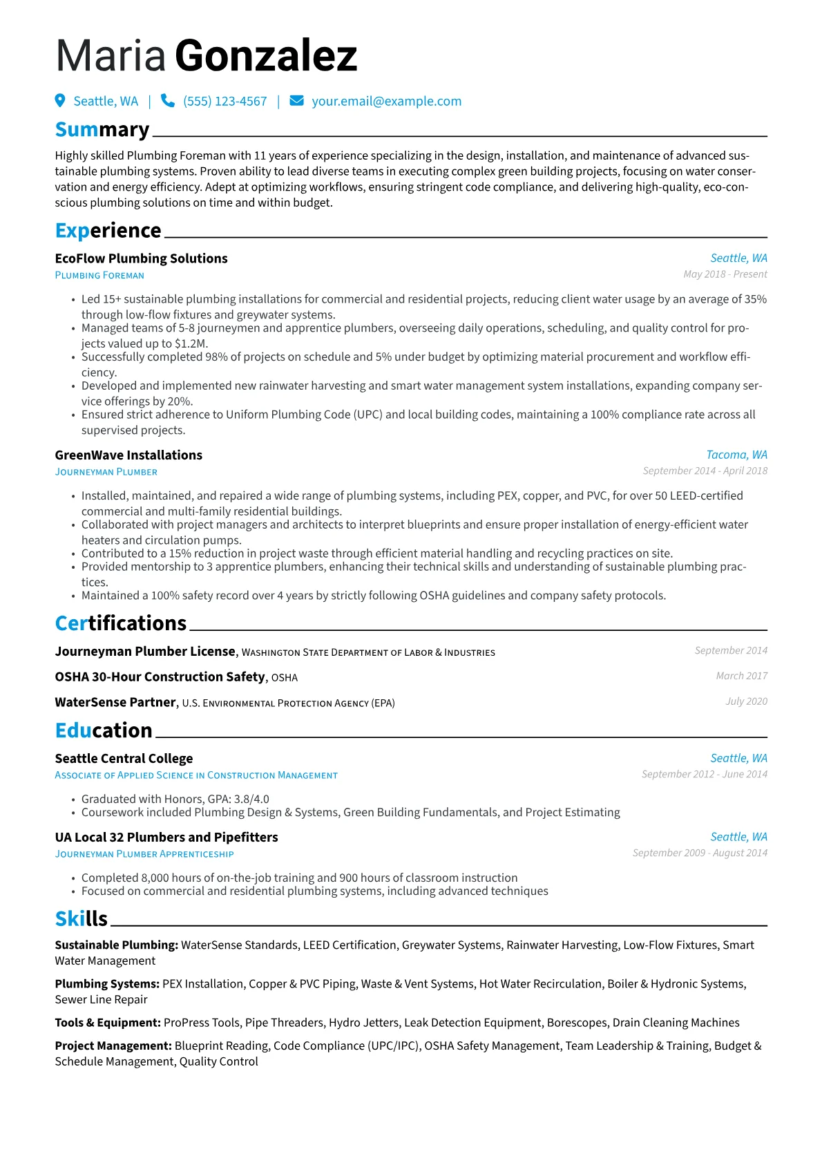 Sustainable Plumbing version - Page 1