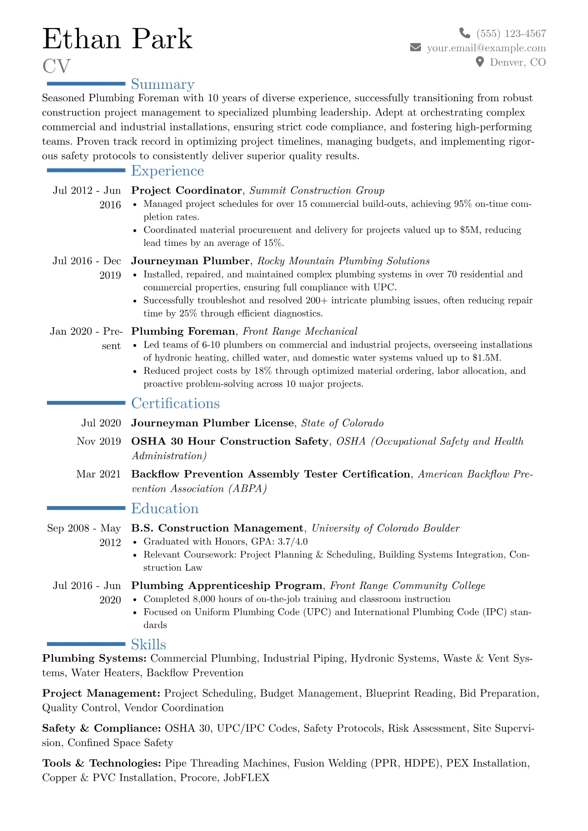 Career changer version - Page 1