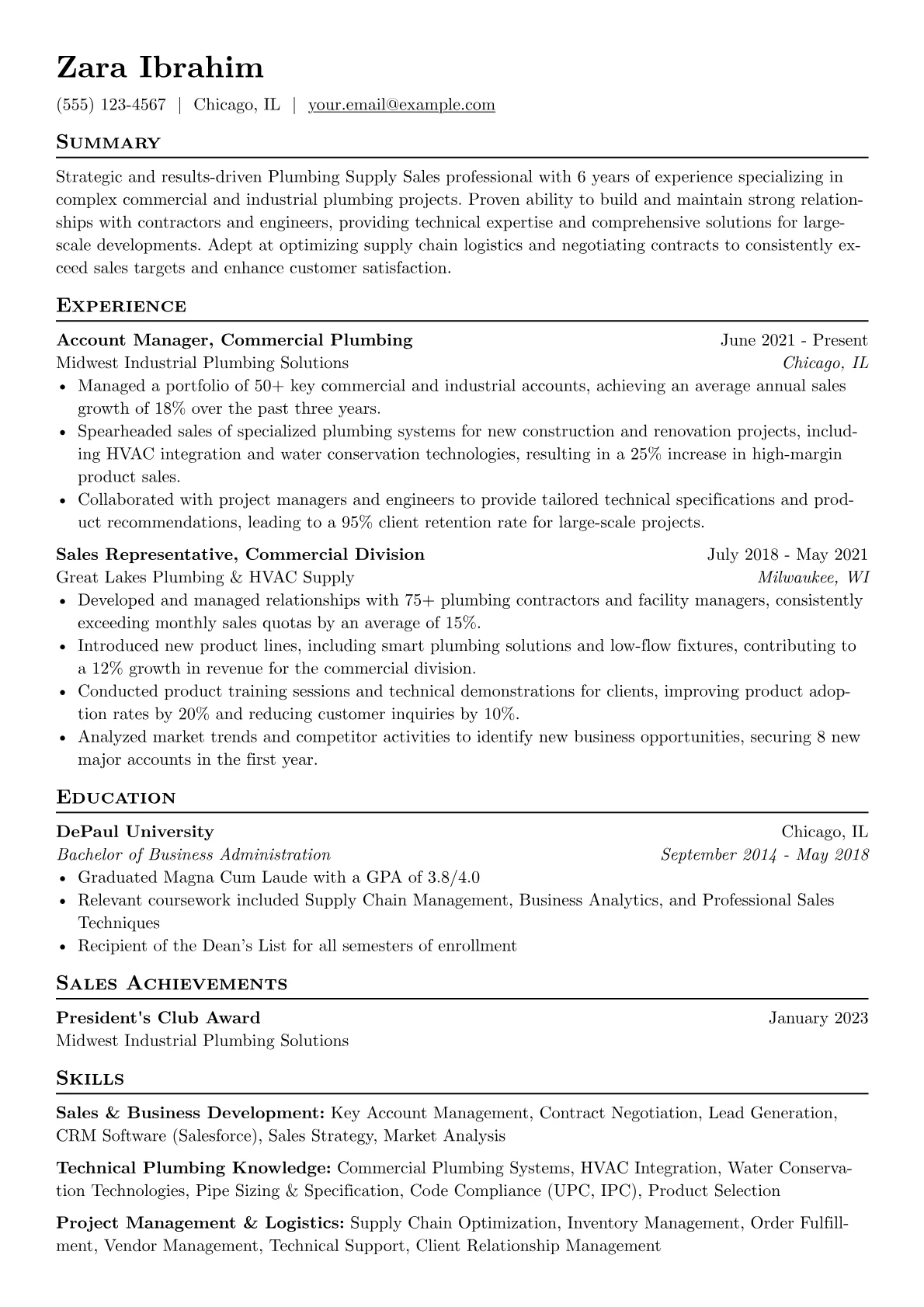 Sales & Business version - Page 1