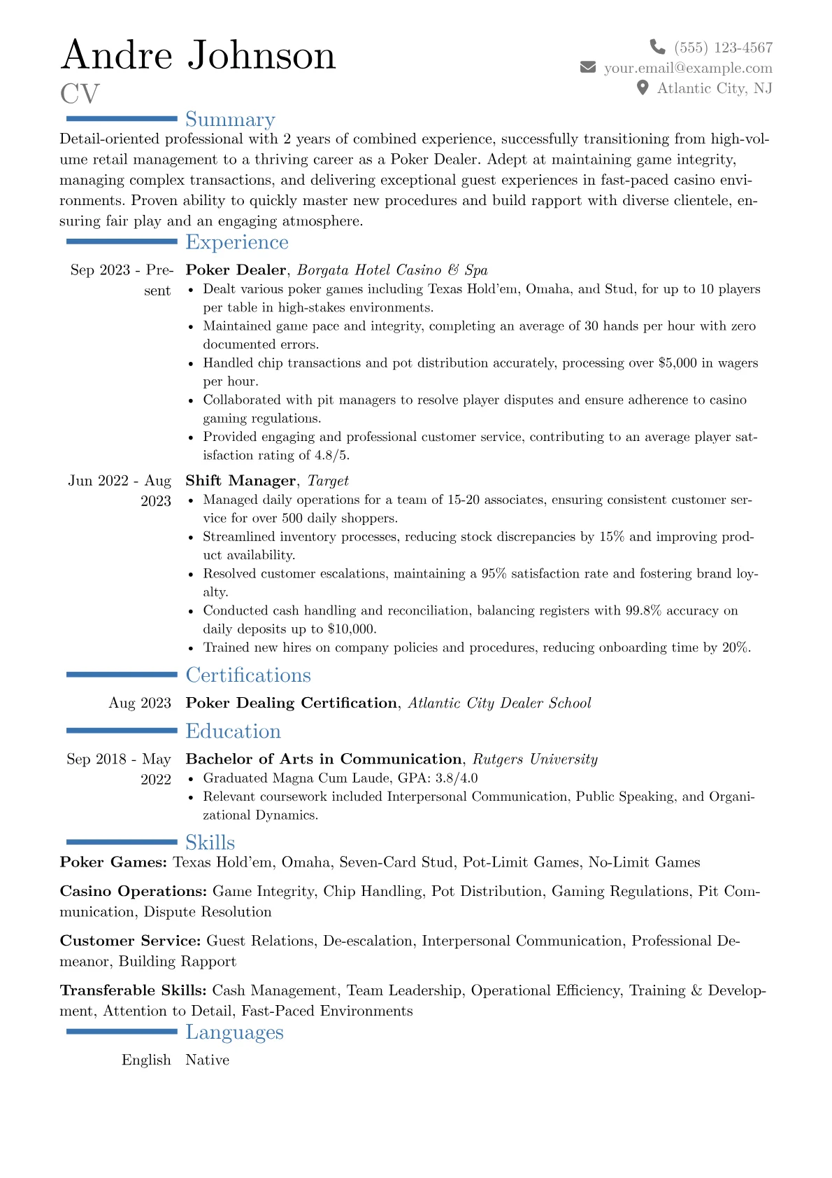Career changer version - Page 1