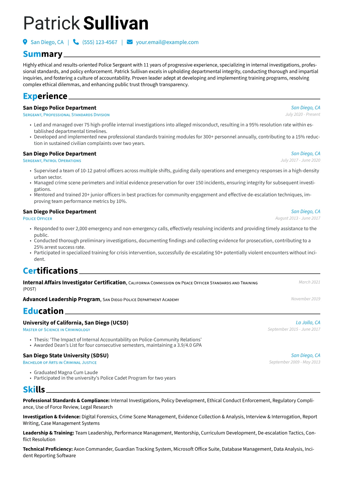 Internal Affairs Sergeant version - Page 1