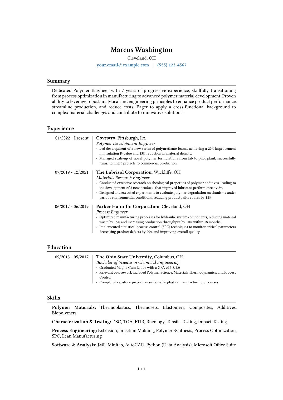 Career changer version - Page 1