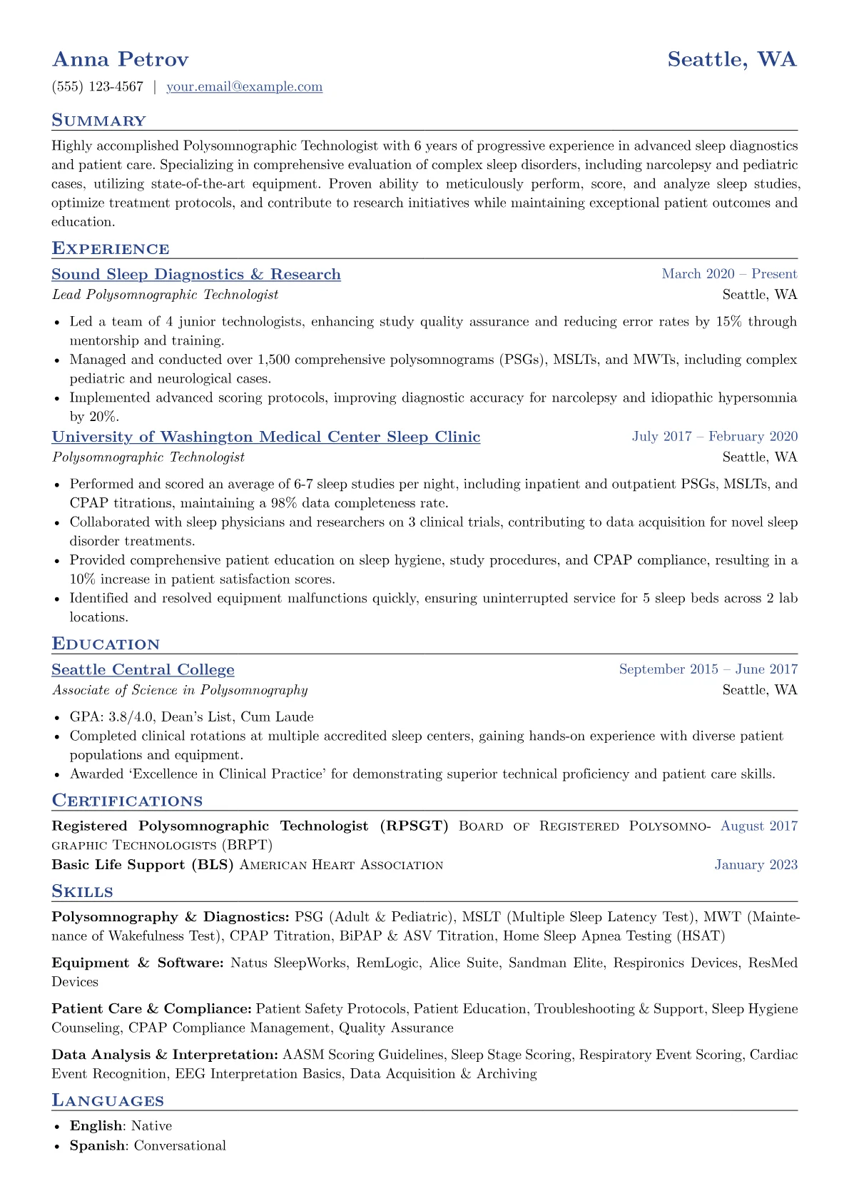 Polysomnography version - Page 1