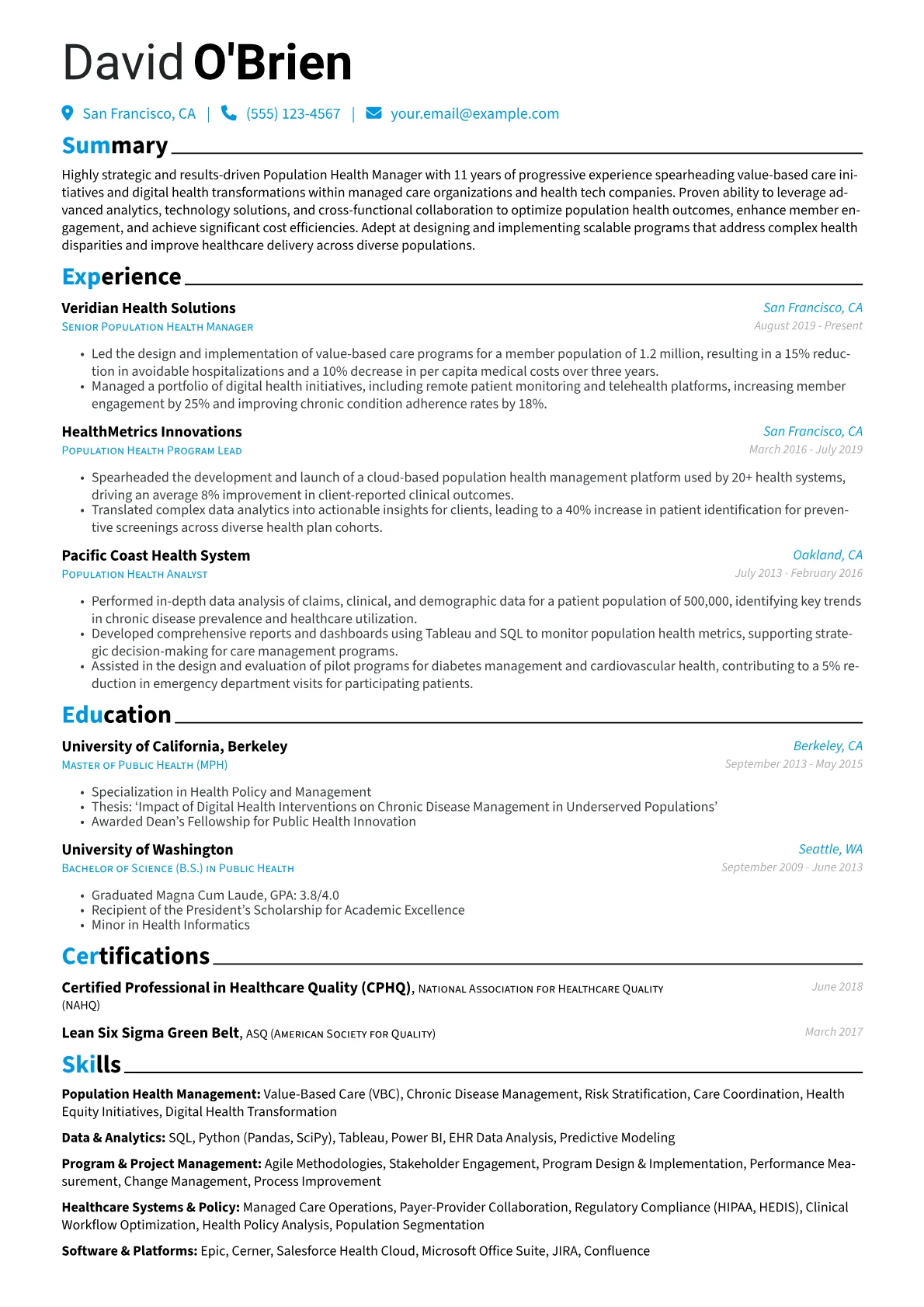 Population Health version - Page 1
