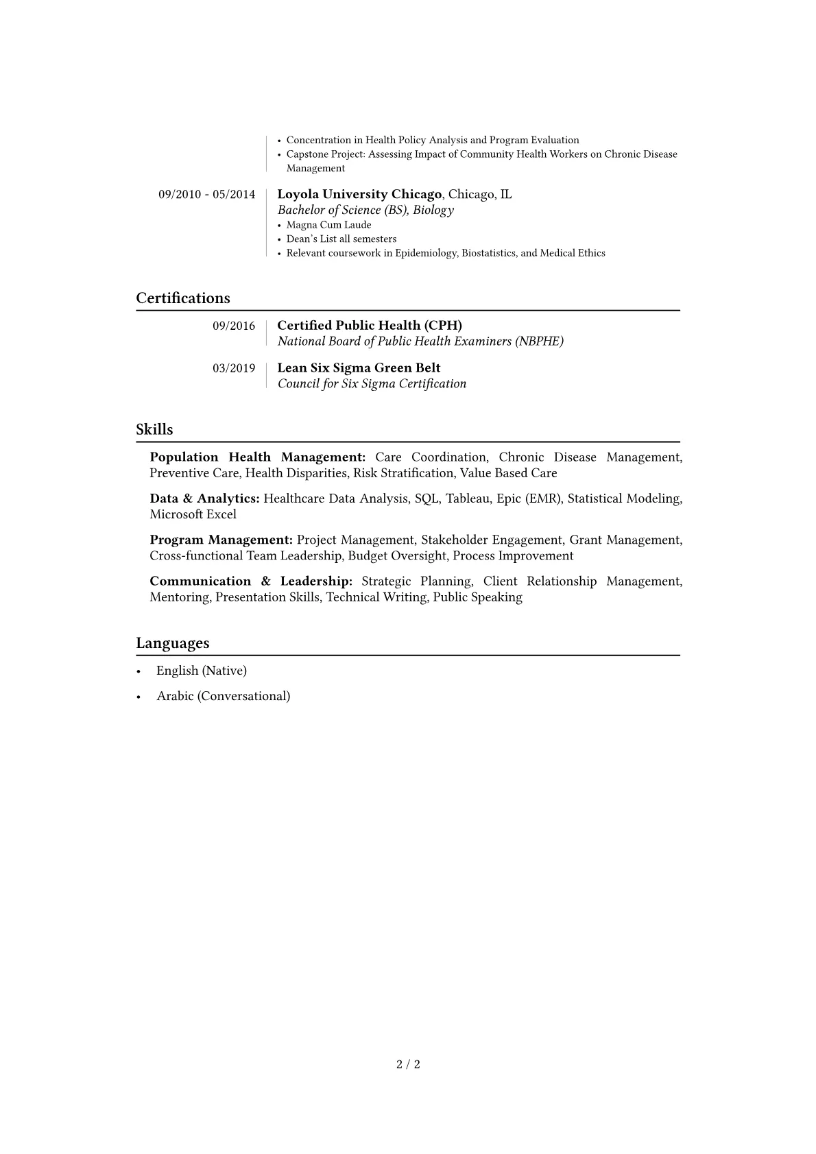 Career changer version - Page 2