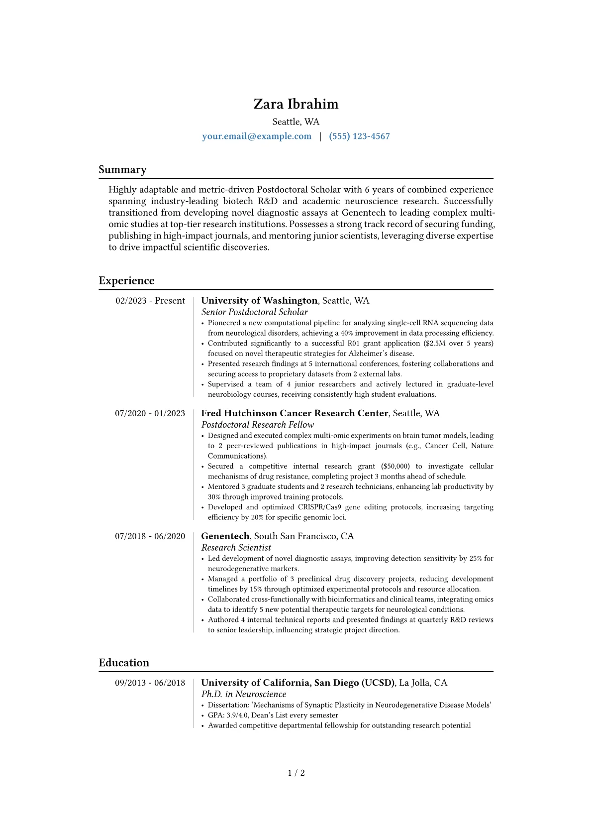 Career changer version - Page 1