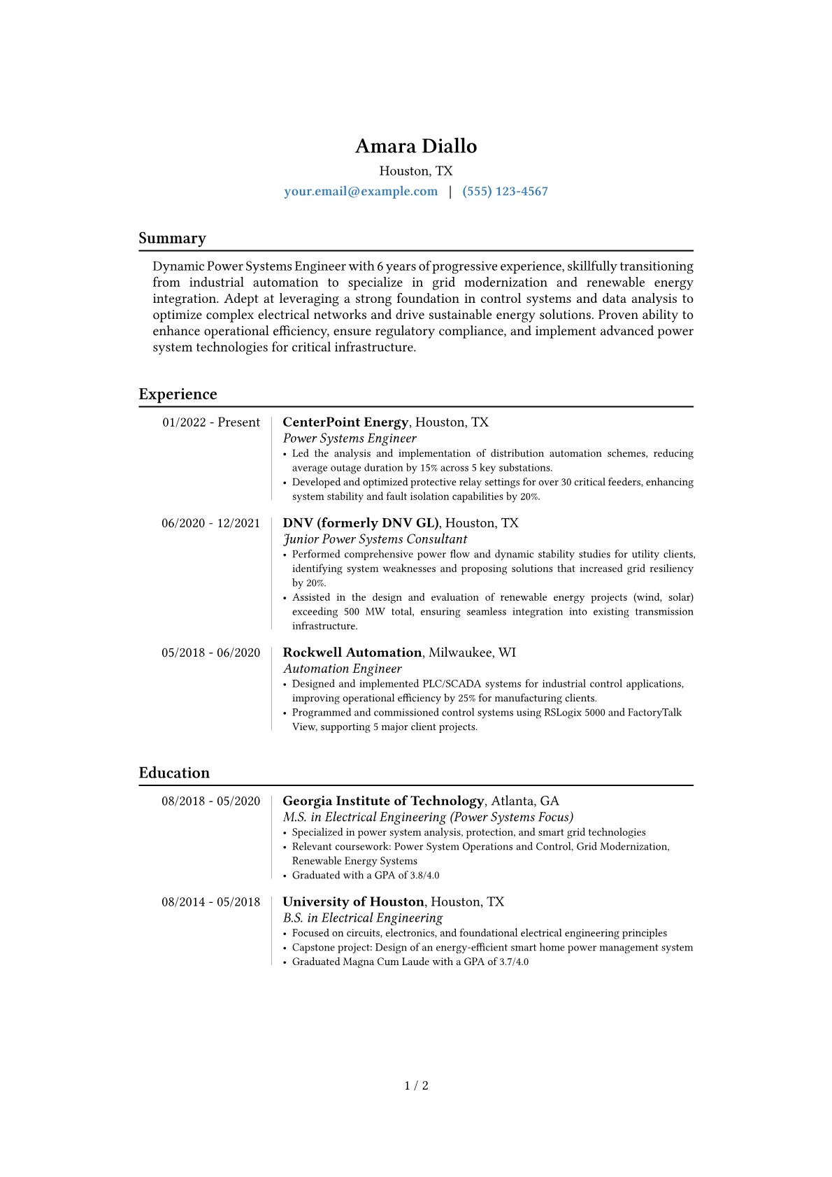 Career changer version - Page 1