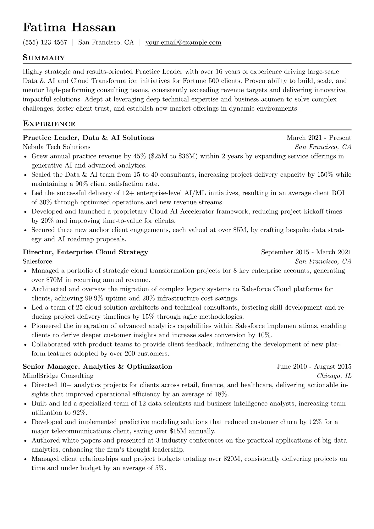 Practice Leader - Data version - Page 1