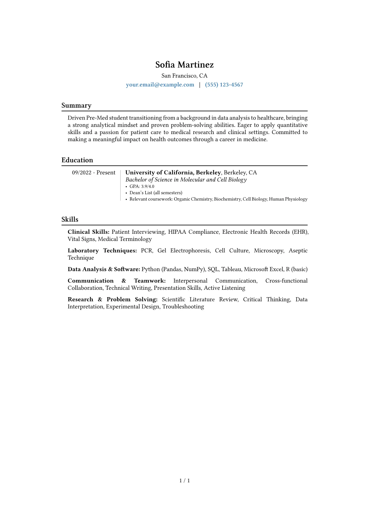 Career changer version - Page 1