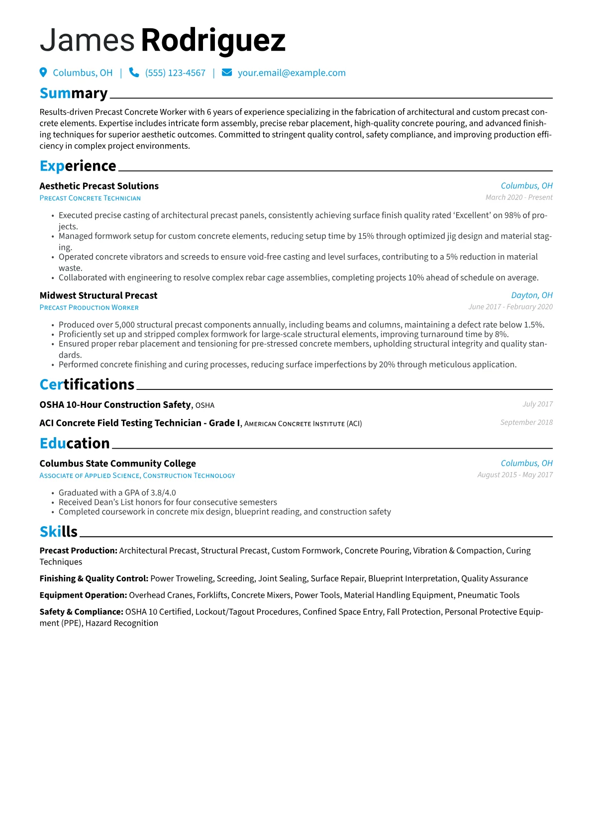 Precast Production version - Page 1