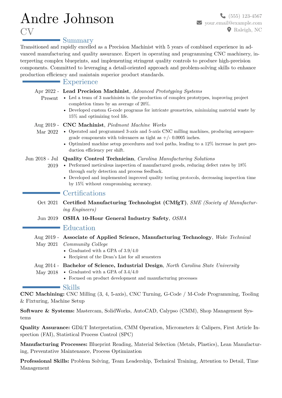 Career changer version - Page 1