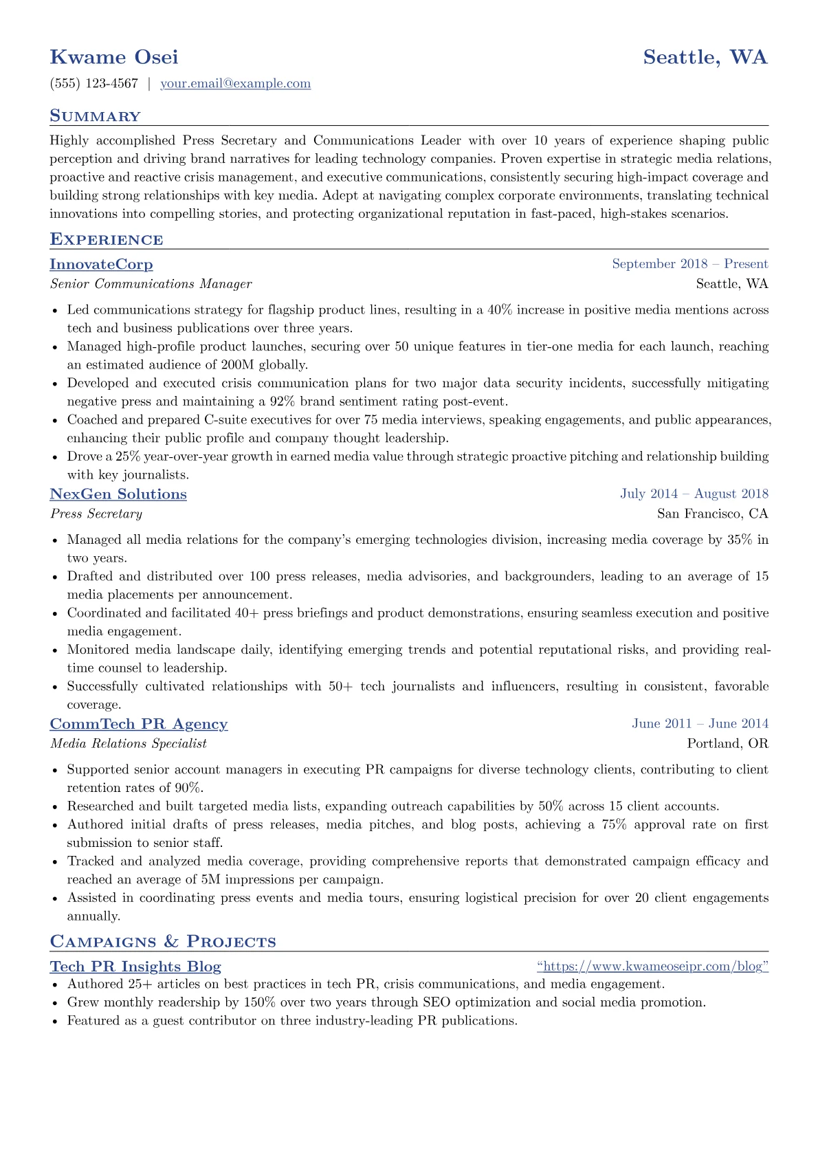 Corporate Tech Press version - Page 1