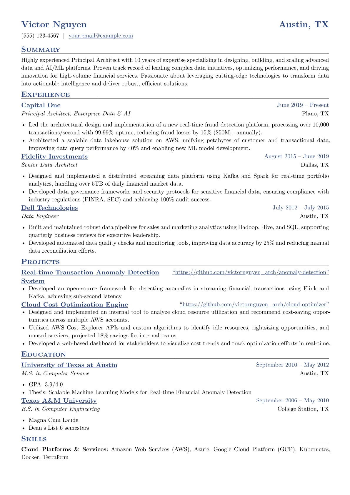 Principal Architect version - Page 1