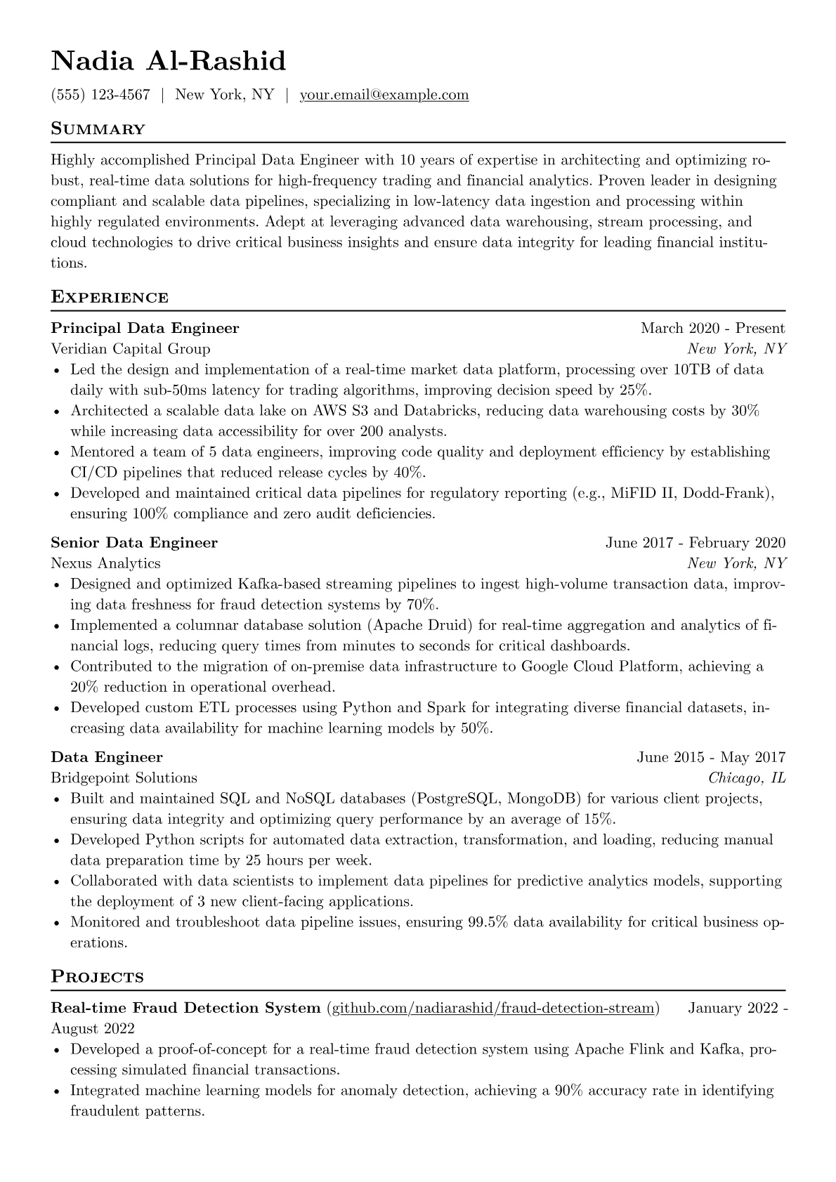 Real-time Financial version - Page 1