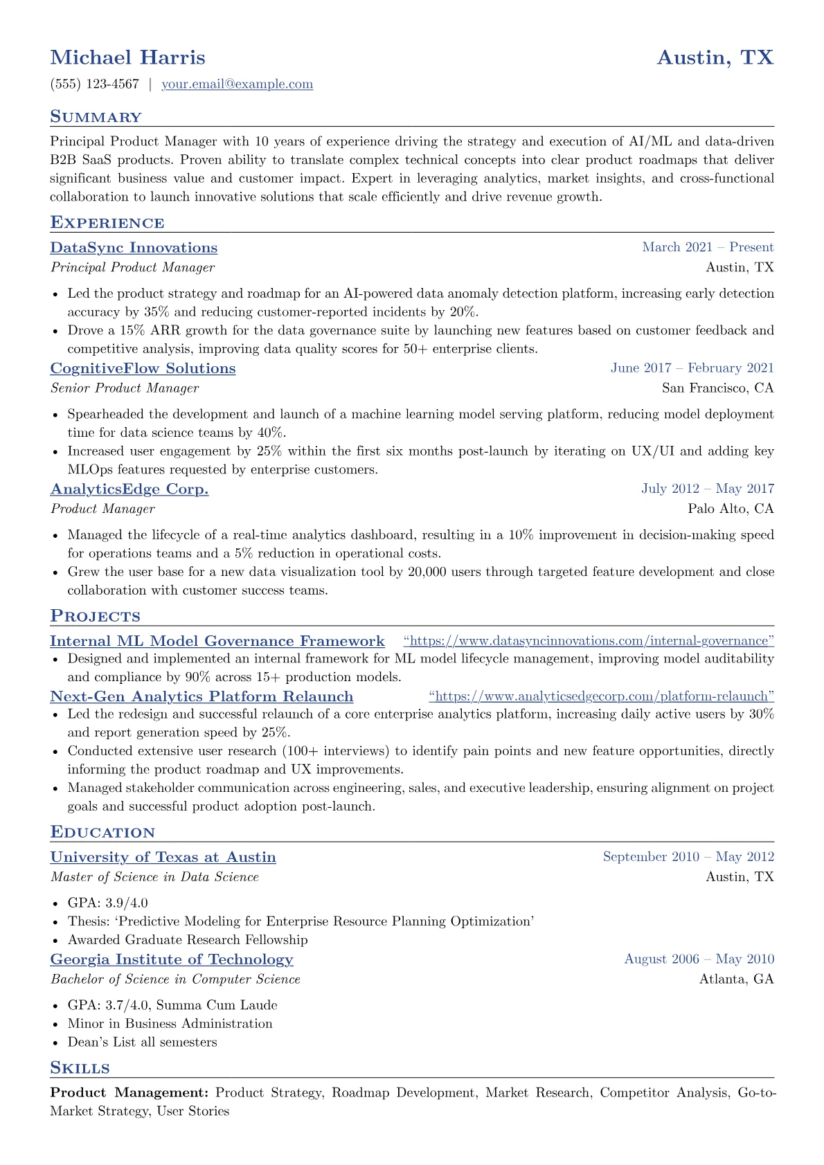 Principal Product version - Page 1