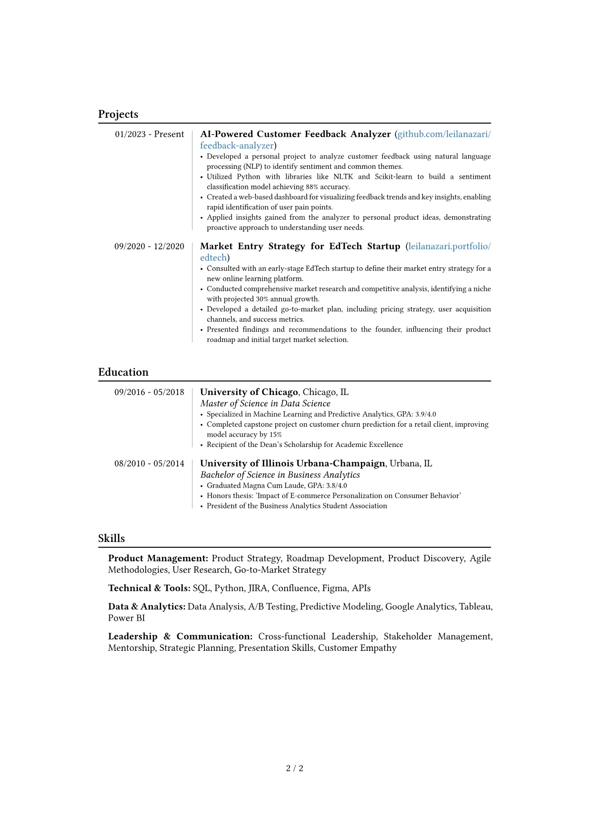 Career changer version - Page 2