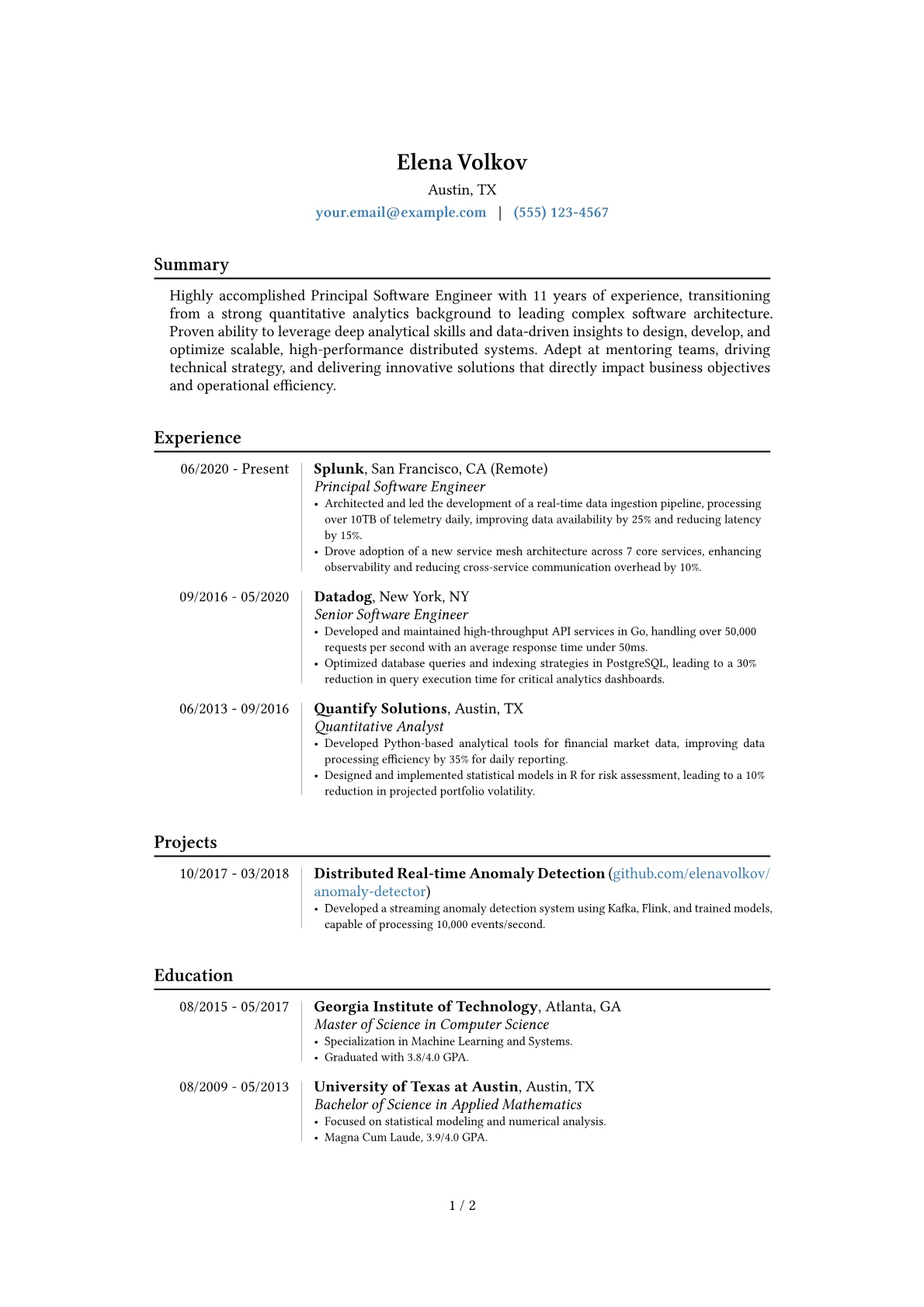 Career changer version - Page 1