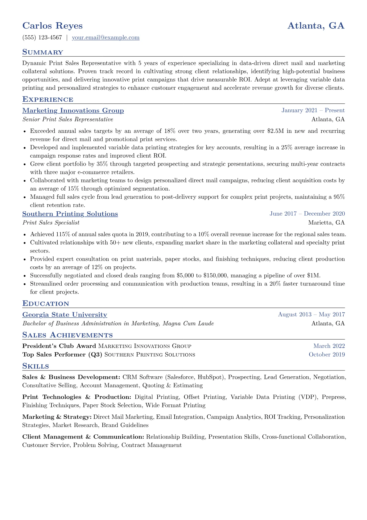 Direct Mail version - Page 1