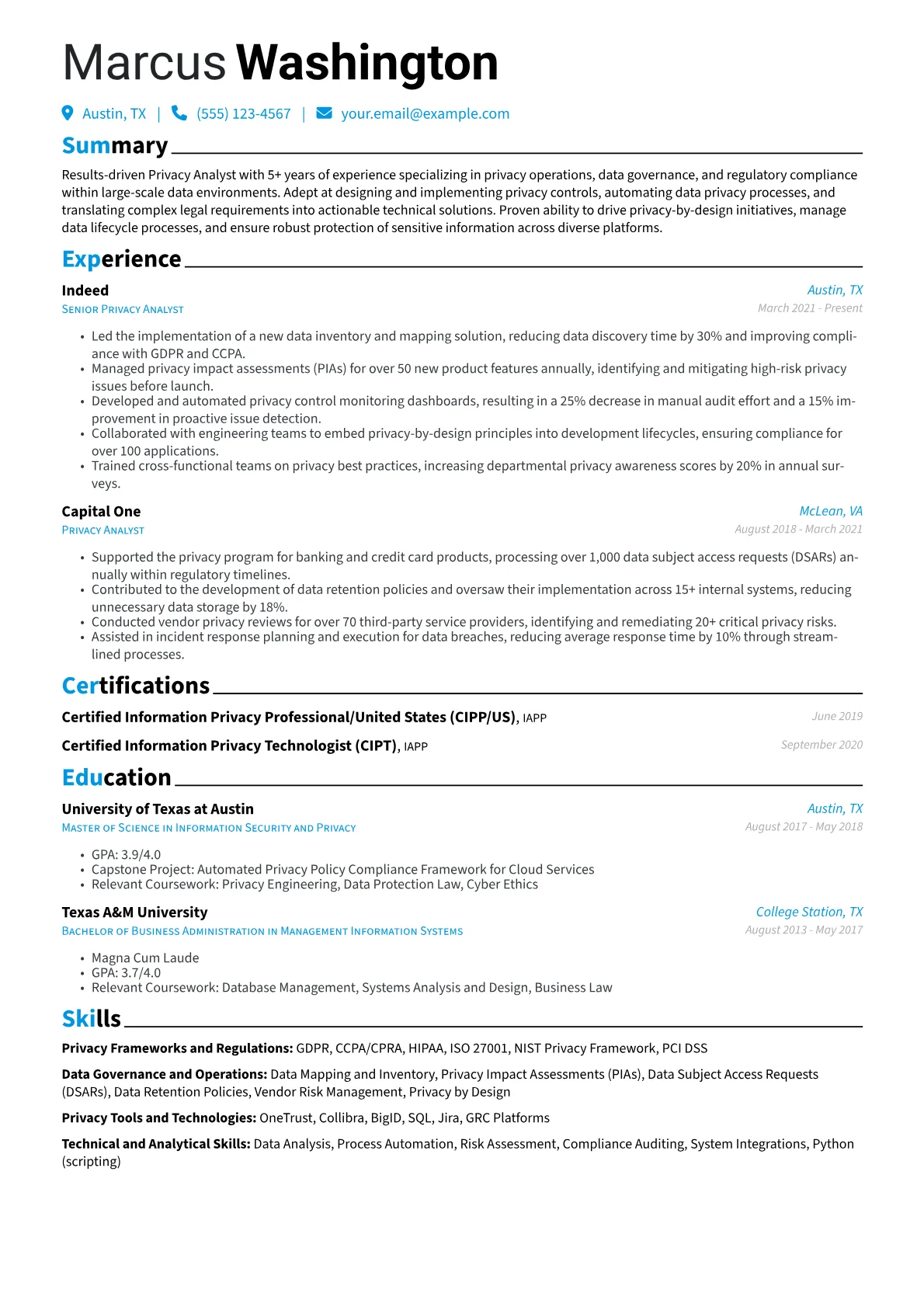 Privacy Operations version - Page 1
